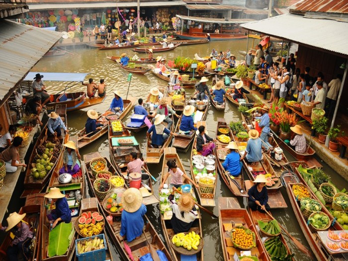 chợ nổi Thái lan